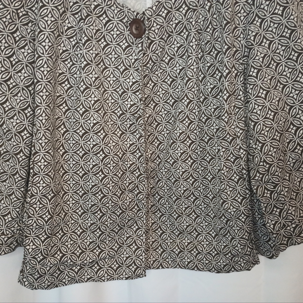 Talbots 20w Swing Jacket Single Button Cropped St… - image 6